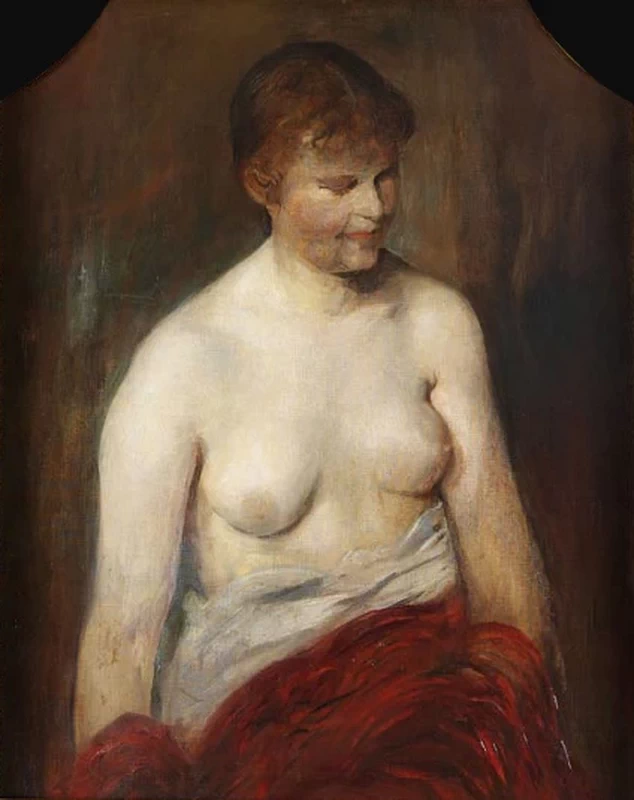 Ragazza seminuda 1883